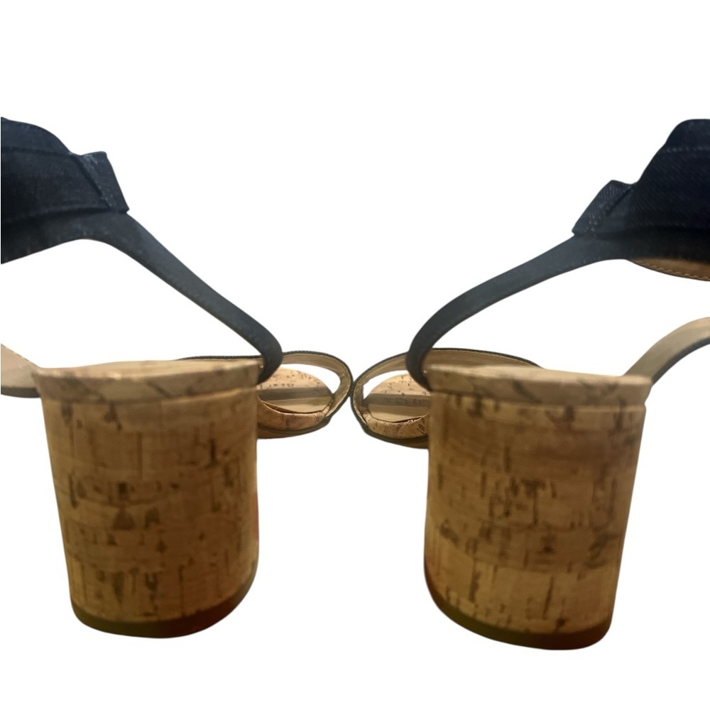 UNISA- Dark Blue Jean Cork Sandals - Picture 5 of 6